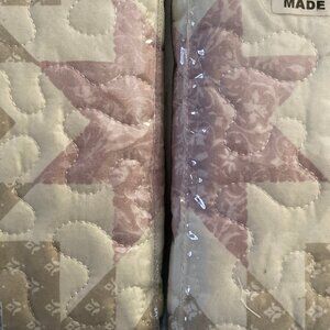 Quilted Pillow Shams, NIP
